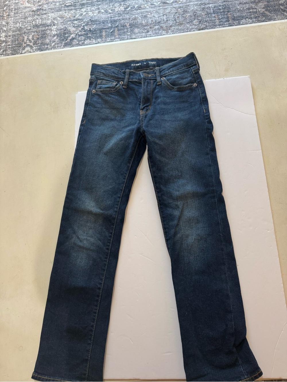 Old Navy Kids Dark Blue Straight Leg Jeans